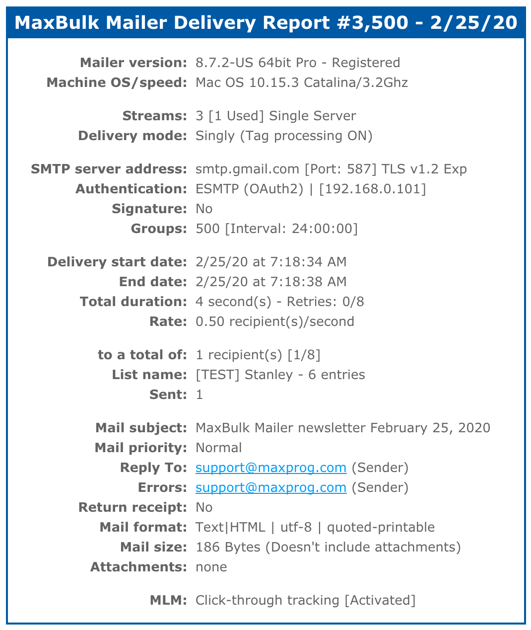 maxbulk mailer delivery report hacked