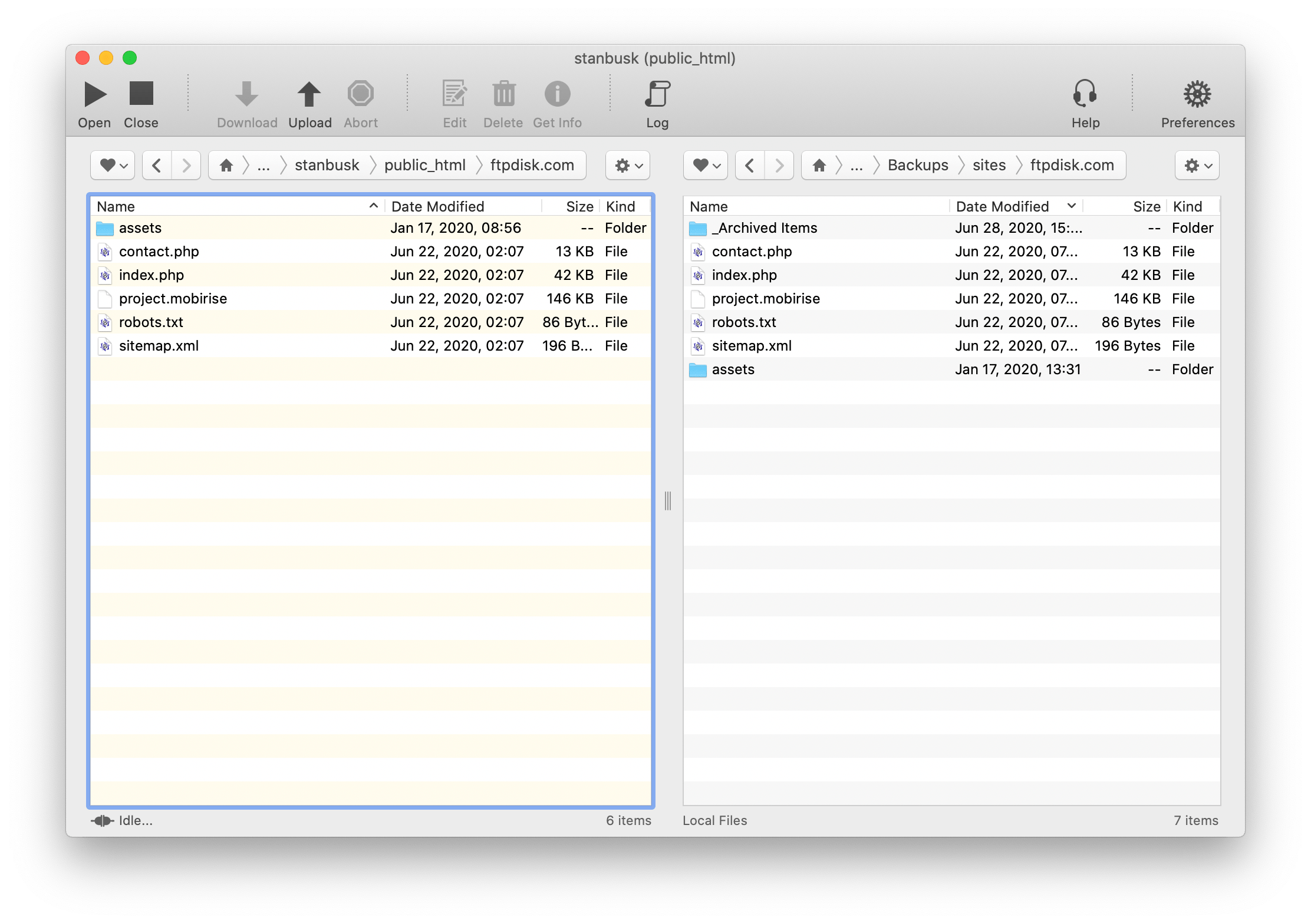 ftp disk